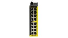 Switch Ethernet neadministrabil BRAINBOXES 16 porturi RJ45 5-30V DC pentru șină DIN