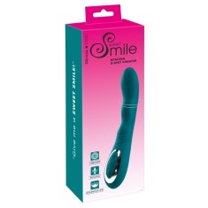 Vibrator punct G cu cap rotativ Smile Rotating G-Spot verde