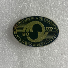 Insigna Întreprinderea de transport București 1909-1989