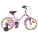 vidaXL Bicicletă pentru Copii 12 Inci pentru 2-4 ani Roz deschis 42009193