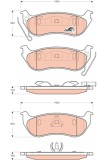 TRW GDB4139 COTEC set placute frana,frana disc