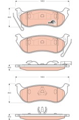 TRW GDB4139 COTEC set placute frana,frana disc