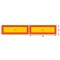 SET 2 PLACUTE REFLECTORIZANTE 565X196MM ALUMINIU RR 70.01 HICO 64844