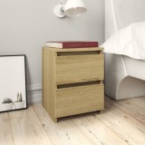 VidaXL Noptiere, 2 buc., stejar sonoma, 30x30x40 cm, lemn prelucrat