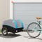 vidaXL Remorcă pentru biciclete, negru și albastru, 45 kg, fier 94135