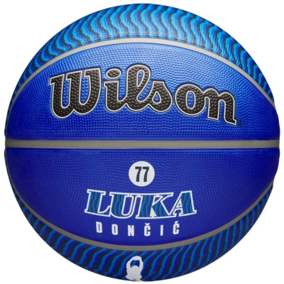 Mingi de baschet Wilson NBA Player Icon Luka Doncic Outdoor Ball WZ4006401XB albastru foto