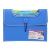Mapa Strigo Plastic Extensibil A5, 6 Compartimente, Albastru
