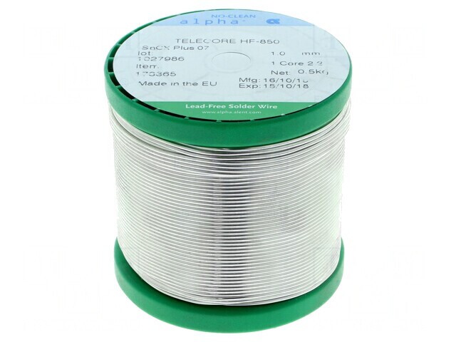 S&acirc;rmă de lipit fără plumb 1mm 0,5kg Sn99,3Cu0,7