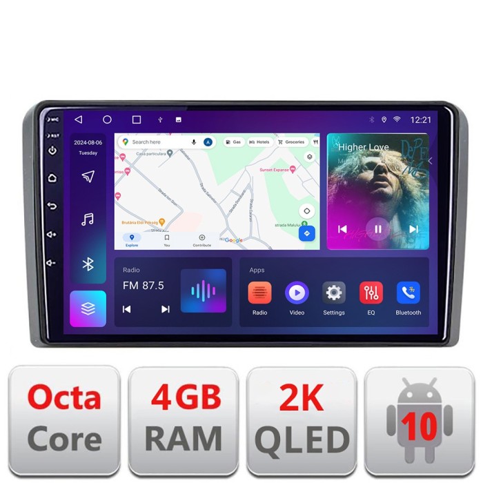 Navigatie Iveco Daily 2007-2014 C-daily Android Octa Core Ecran 2K QLED GPS 4G 4+32GB 360 KIT-daily+EDT-E409-2K CarStore Technology