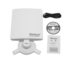 USB Wifi Adapter NETSYS 9000WN 6800mW + CABLU USB 3m + ANTENA 98dBi foto