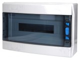 Carcasă pentru aparatură modulară IP65 albă 18 moduli ABS
