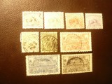 Serie mica Guyana Franceza 1904 Motive locale 9 val. stampilate, Stampilat