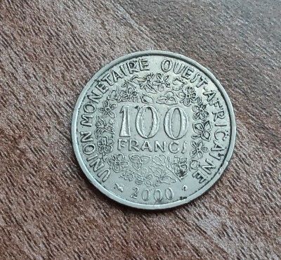 C50 - Moneda foarte veche - Africa de Vest - 100 franci - 2000 foto