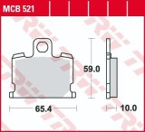 Set placute frana fata TRW MCB521 - Yamaha RD 50-80 MX (81-84) - RD 250-300 (81-83) - XJ 550-750 (81-84)