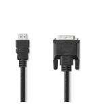 Cablu HDMI - DVI 24+1 Full HD 1080p 2m negru Nedis