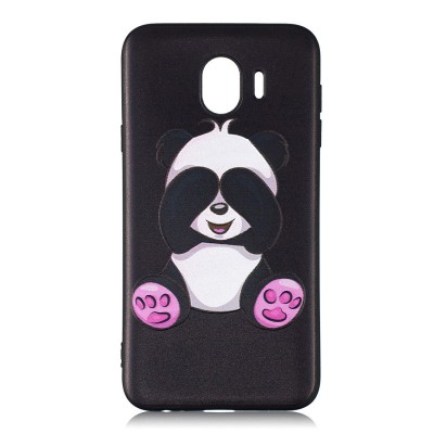 Husa TPU OEM Panda pentru Samsung Galaxy J4 J400, Multicolor foto