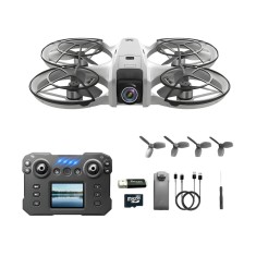 HexaCraft Droneo Alpha &ndash; Drona usoara cu camera HD wide 180&deg;, ecran HDR, control telefon sau telecomanda, Headless Mode, rotire 360, functie gesturi,