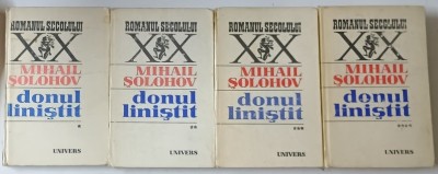 DONUL LINISTIT , VOLUMELE I - IV de MIHAIL SOLOHOV , 1986 * EDITIE CARTONATA , *COTOR INTARIT CU SCOCI foto