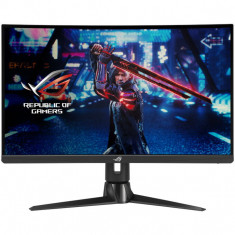 Monitor LED ASUS Gaming ROG Strix XG27AQV Curbat 27 inch QHD IPS 1 ms 170 Hz HDR G-Sync Compatible &amp; FreeSync Premium