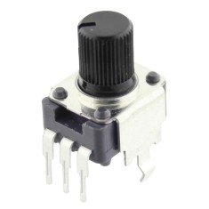 Potentiometru rotativ, 10k&Omega;, mono, liniar, ALPS, RK09K1130A6S, T201835