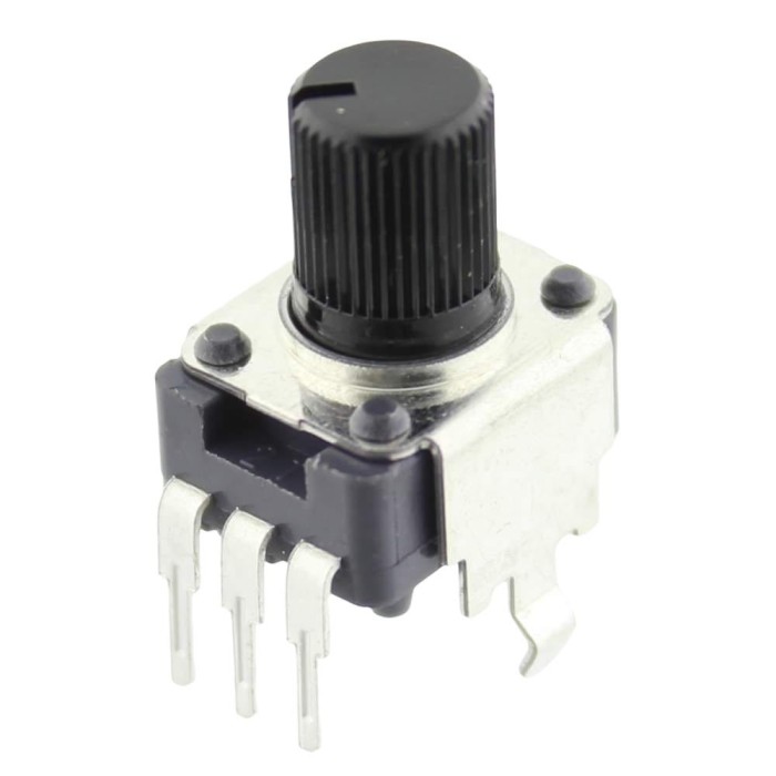 Potentiometru rotativ, 10k&Omega;, mono, liniar, ALPS, RK09K1130A8G, T201836