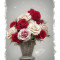 Sticker decorativ, Trandafiri, Multicolor, 85 cm, 9374ST