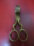 Foarfeca Fitil Bronz Antica 13cm, Stins Lumanari, Colectie
