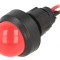 Lampă LED Convexă Roșie 230V 13mm IP40