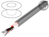 Cablu Pro-Tekt 3x24AWG 300V 50m Cu Neecranat