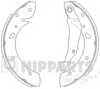 Set saboti frana TOYOTA AVENSIS (T22) (1997 - 2003) NIPPARTS J3502069 foto