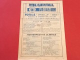 Program fotbal PETROLUL PLOIESTI-&quot;EXPLORARI&quot; CAMPULUNG MOLDOVENESC(16.10.1988)