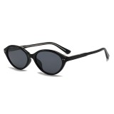 Ochelari de soare ovali, retro-moderni Asteroid GSM 99034, negru