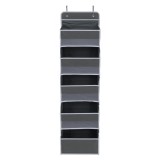 Organizator suspendabil Mobikon Madon gri, 38x17x146 cm, 5 compartimente, Textil