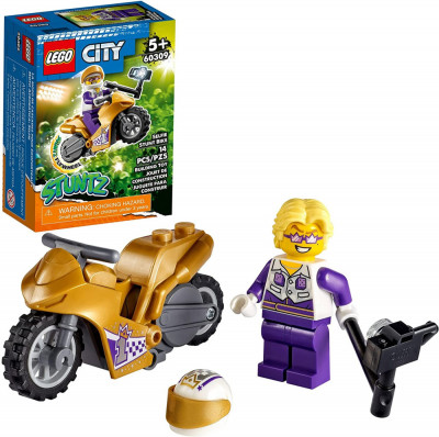 LEGO CITY MOTOCICLETA DE CASCADORIE PENTRU SELFIE 60309 foto