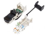 Mufă RJ45 Cat 6a Ecranată Aurită 8p8c
