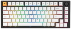 Glorious Tastatura mecanica GMMK PRO 75% Pre-built, USB-C, Fox Linear Switch, Layout US, Negru/Alb &quot;GLO-GMMK-P75-FOX-B&quot; (timbru verde 0.8 lei)