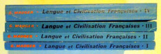 COURS DE LANGUE ET DE CIVILISATION FRANCAISES , VOL. I - IV PAR G. MAUGER , PARIS foto