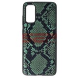 Husă Samsung Galaxy S20, TPU Piele Snake, Verde
