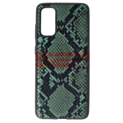 Toc TPU Leather Snake Samsung Galaxy S20 Green foto