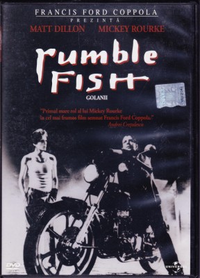 DVD FIlm de colectie: Rumble Fish - Golanii ( r: Francis Ford Coppola; sub. romana - vezi descriere ) foto
