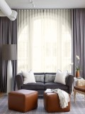 Cumpara ieftin Set perdea tip tesatura in cu rejansa din bumbac tip fagure, Bogota, Madison, 150x265 cm, Crem, 2 buc
