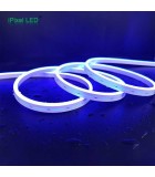 Banda LED NEON albastru 2835 24V 120LED/m 6mm IP65 8W/m 5m iPixel
