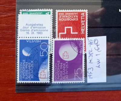 TS21 - Timbre serie CCCP - Elvetia - Helvetia 1963 Mi782-785 foto