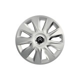 Set 4 capace roti Cu Inel Cromat Stratos R16 Compatibil Cu Citroen, Autohelix MSA