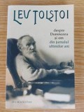 Despre Dumnezeu si om: din jurnalul ultimilor ani (1907-1910)- Lev Tolstoi, Humanitas