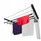 Uscator rufe de tavan, 6x100 cm, negru, Sepio