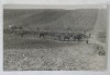 MILITARI ROMANI INTORSI DE LA EXERCITII DE TRAGERE IN CAMP, ZONA TIMISOAREI , FOTOGRAFIE TIP CARTe POSTALA , SEPT. 1932