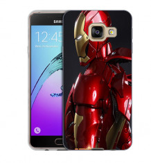 Husa Samsung Galaxy A5 2016 A510 Silicon Gel Tpu Model Iron Man foto