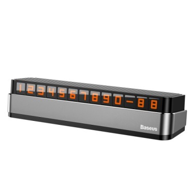 Suport Numar Auto Bord - Baseus Moonlight Box Series (ACNUM-B0G) - Gray foto