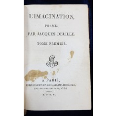 L&#039;IMAGINATION, POEME par JACQUES DELILLE - PARIS, 1806